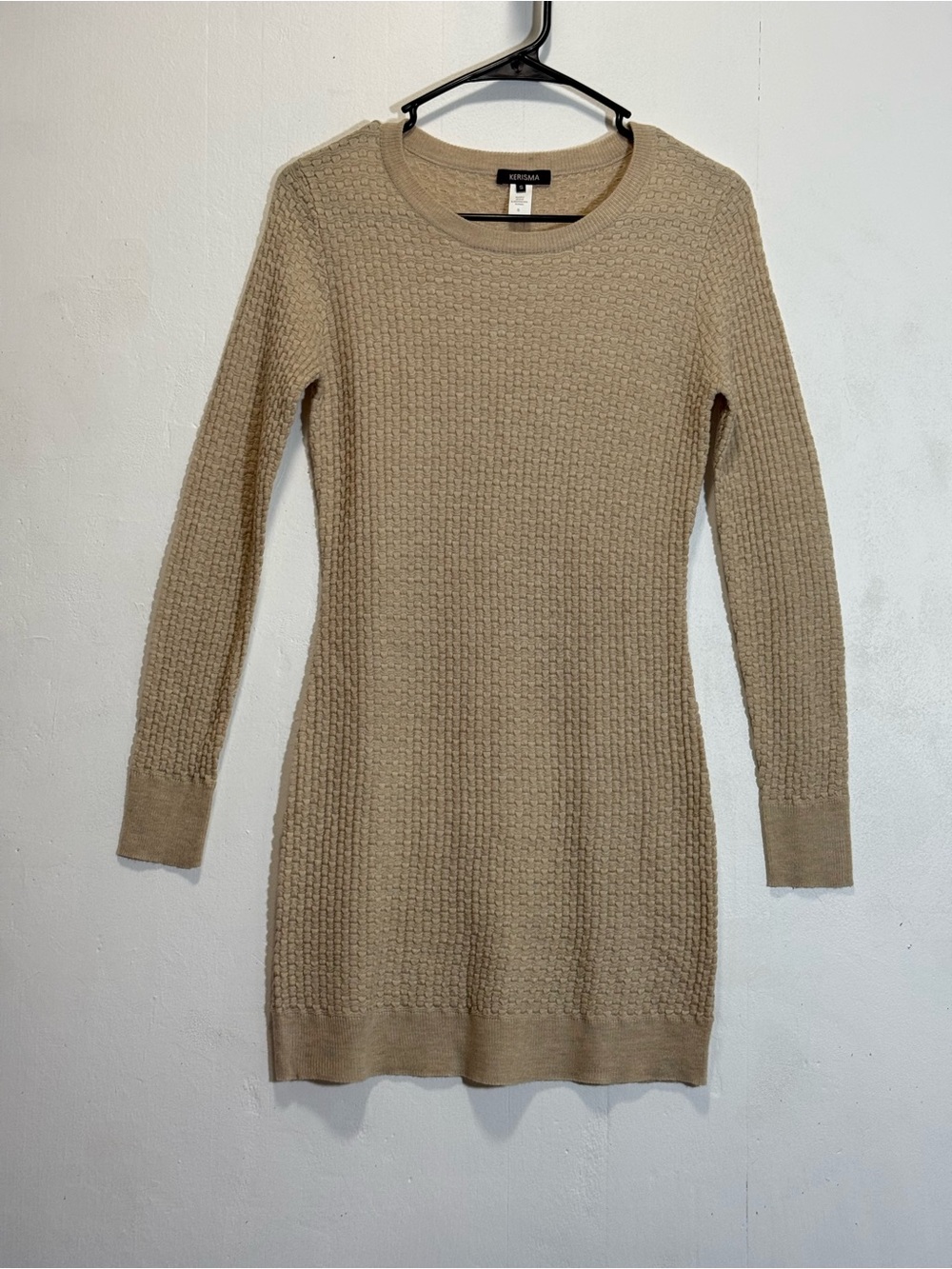 Kerisma Women's Long Sleeve Knit Sweater Dress - Sz S